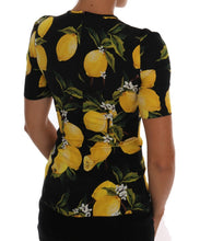 Load image into Gallery viewer, Dolce & Gabbana Sicilian Lemon Print Silk Blouse