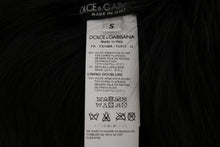 Load image into Gallery viewer, Dolce & Gabbana Elegant Black Silver Fox Fur Scarf