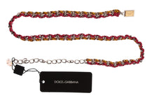 Load image into Gallery viewer, Dolce & Gabbana Elegant Multicolor Crystal-Embellished Belt