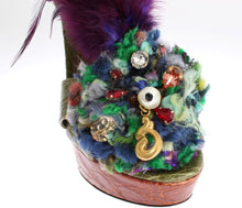 Load image into Gallery viewer, Dolce & Gabbana Multicolor Crystal Platform Sandals