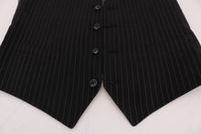 Load image into Gallery viewer, Dolce & Gabbana Black STAFF Cotton Striped Vest
