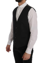 Load image into Gallery viewer, Dolce & Gabbana Elegant Striped Gray Waistcoat Vest