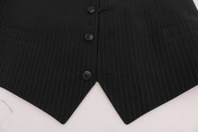 Load image into Gallery viewer, Dolce & Gabbana Elegant Striped Gray Waistcoat Vest