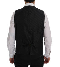 Load image into Gallery viewer, Dolce & Gabbana Elegant Gray Striped Men's Waistcoat Vest