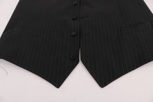 Load image into Gallery viewer, Dolce & Gabbana Elegant Gray Striped Men's Waistcoat Vest
