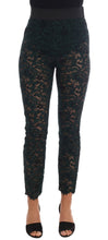 Load image into Gallery viewer, Dolce & Gabbana High Waist Floral Lace Slim Trousers