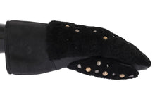 Load image into Gallery viewer, Dolce & Gabbana Studded Black Leather Gentleman's Gloves