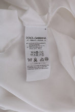 Load image into Gallery viewer, Dolce & Gabbana Elegant White Wrap Blouse with Crystal Accents