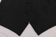 Load image into Gallery viewer, Dolce & Gabbana Elegant Gray Striped Vest Waistcoat