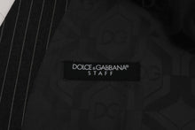 Load image into Gallery viewer, Dolce & Gabbana Elegant Gray Striped Vest Waistcoat