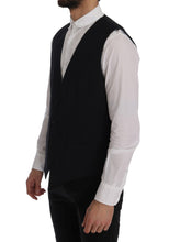 Load image into Gallery viewer, Dolce & Gabbana Elegant Blue Striped Waistcoat Vest