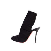 Load image into Gallery viewer, Christian Louboutin Elegant Black Fabric and Leather Ankle Boots