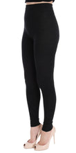 Load image into Gallery viewer, Dolce & Gabbana Elegant High-Waist Wool Tights Pants in Dark Gray