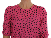 Load image into Gallery viewer, Dolce & Gabbana Chic Pink Polka Dotted Silk Blouse