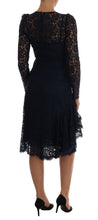 Load image into Gallery viewer, Dolce & Gabbana Elegant Floral Lace A-Line Dress