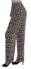 Load image into Gallery viewer, Dolce & Gabbana Elegant Polka Dot Silk High-Waist Pants
