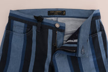 Load image into Gallery viewer, Dolce & Gabbana Blue GIRLY Striped Cotton Jeans