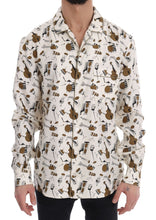 Load image into Gallery viewer, Dolce & Gabbana White Silk JAZZ Motive Print Shirt