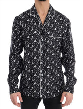 Load image into Gallery viewer, Dolce & Gabbana Silk Black and White Jazz Motive Shirt