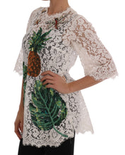Load image into Gallery viewer, Dolce & Gabbana Elegant White Lace Embellished Mini Blouse