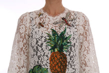 Load image into Gallery viewer, Dolce & Gabbana Elegant White Lace Embellished Mini Blouse