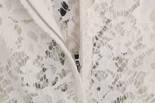Load image into Gallery viewer, Dolce & Gabbana Elegant White Lace Embellished Mini Blouse