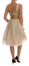 Load image into Gallery viewer, Dolce & Gabbana Elegant Embellished Lace & Organza Silk Dress