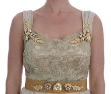 Load image into Gallery viewer, Dolce & Gabbana Elegant Embellished Lace & Organza Silk Dress