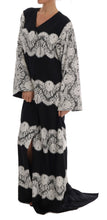 Load image into Gallery viewer, Dolce & Gabbana Elegant Silk Floral Lace Kaftan Maxi Dress