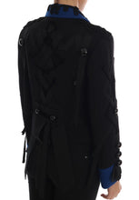 Load image into Gallery viewer, Dolce & Gabbana Chic Black & Blue Short Trench Jacket