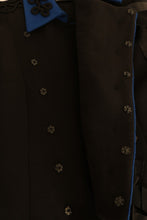 Load image into Gallery viewer, Dolce & Gabbana Chic Black & Blue Short Trench Jacket