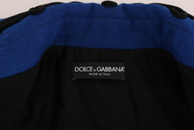 Load image into Gallery viewer, Dolce & Gabbana Chic Black & Blue Short Trench Jacket
