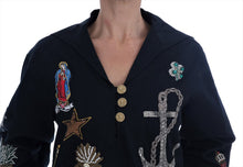 Load image into Gallery viewer, Dolce & Gabbana Enchanted Blue Crystal Embroidered Coat