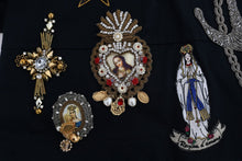 Load image into Gallery viewer, Dolce & Gabbana Enchanted Blue Crystal Embroidered Coat