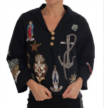 Load image into Gallery viewer, Dolce & Gabbana Enchanted Blue Crystal Embroidered Coat