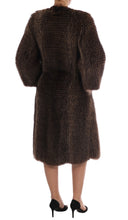 Load image into Gallery viewer, Dolce & Gabbana Elegant Brown Raccoon Fur Knee-Length Coat