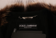 Load image into Gallery viewer, Dolce & Gabbana Elegant Brown Raccoon Fur Knee-Length Coat