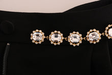 Load image into Gallery viewer, Dolce & Gabbana Elegant High-Waist Ankle Pants with Gold Detailing
