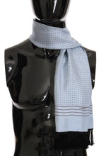 Load image into Gallery viewer, Dolce & Gabbana Elegant Blue Silk Polka Dot Men's Scarf