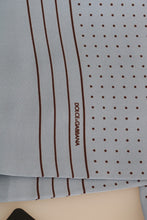 Load image into Gallery viewer, Dolce & Gabbana Elegant Blue Silk Polka Dot Men's Scarf