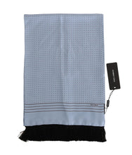 Load image into Gallery viewer, Dolce & Gabbana Elegant Blue Silk Polka Dot Men's Scarf