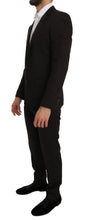 Load image into Gallery viewer, Dolce & Gabbana Elegant Brown Jacquard Martini Suit
