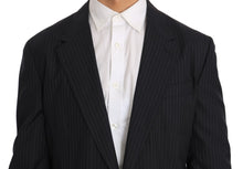 Load image into Gallery viewer, Dolce & Gabbana Elegant Slim Fit Striped Wool Silk Blazer