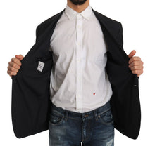 Load image into Gallery viewer, Dolce & Gabbana Elegant Slim Fit Striped Wool Silk Blazer