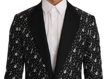 Load image into Gallery viewer, Dolce & Gabbana Polka Dot Jazz Print Slim Fit Blazer