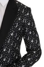 Load image into Gallery viewer, Dolce & Gabbana Polka Dot Jazz Print Slim Fit Blazer
