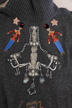 Load image into Gallery viewer, Dolce & Gabbana Fairy Tale Crystal Gray Cashmere Sweater