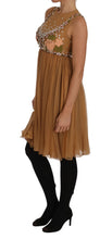 Load image into Gallery viewer, Dolce & Gabbana Exquisite Gold Silk A-line Dress
