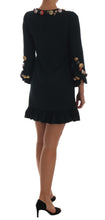 Load image into Gallery viewer, Dolce & Gabbana Emerald Crystal Embellished A-Line Dress