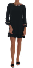 Load image into Gallery viewer, Dolce & Gabbana Emerald Crystal Embellished A-Line Dress